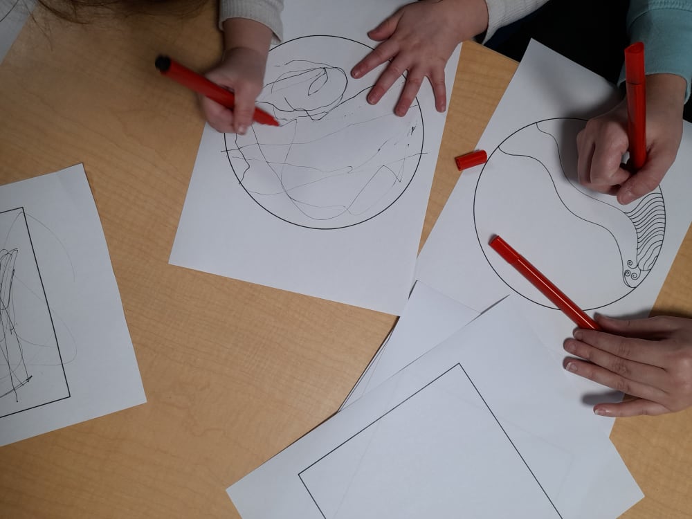 Black line drawing The Froebel Partnership